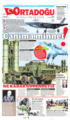 Ortadogugazetesi.com - 19.07.2019 Manşeti