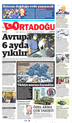 Ortadogugazetesi.com - 22.07.2019 Manşeti