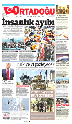 Ortadogugazetesi.com - 28.07.2019 Manşeti