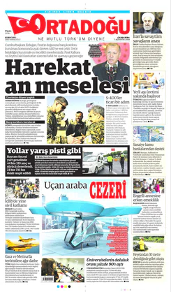Ortadogugazetesi.com - 07.08.2019 Manşeti