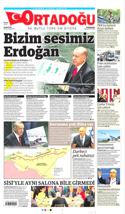 Ortadogugazetesi.com - 26.09.2019 Manşeti