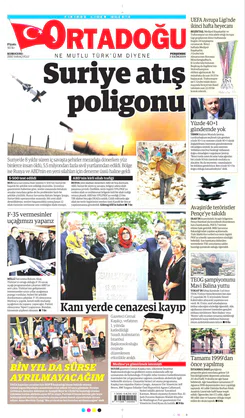 Ortadogugazetesi.com - 03.10.2019 Manşeti