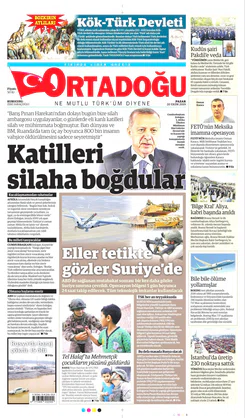 Ortadogugazetesi.com - 20.10.2019 Manşeti
