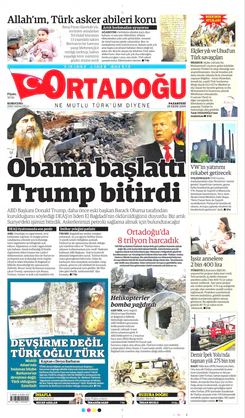 Ortadogugazetesi.com - 28.10.2019 Manşeti