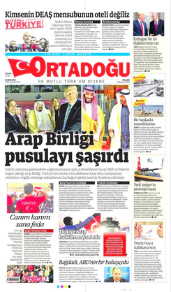 Ortadogugazetesi.com - 03.11.2019 Manşeti