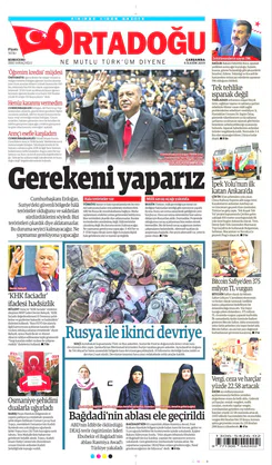 Ortadogugazetesi.com - 06.11.2019 Manşeti