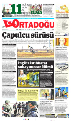 Ortadogugazetesi.com - 12.11.2019 Manşeti