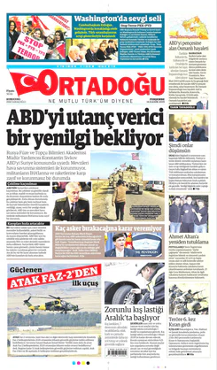 Ortadogugazetesi.com - 14.11.2019 Manşeti