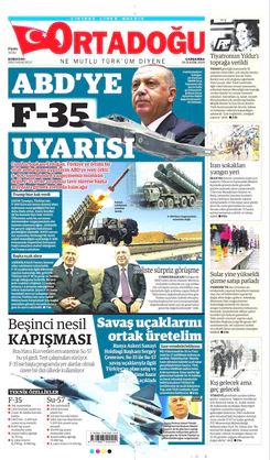 Ortadogugazetesi.com - 20.11.2019 Manşeti