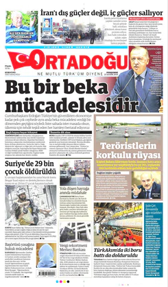Ortadogugazetesi.com - 21.11.2019 Manşeti