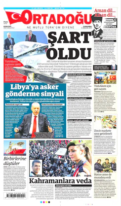 Ortadogugazetesi.com - 11.12.2019 Manşeti