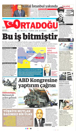 Ortadogugazetesi.com - 13.12.2019 Manşeti
