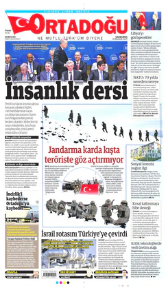 Ortadogugazetesi.com - 18.12.2019 Manşeti