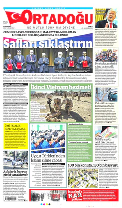 Ortadogugazetesi.com - 20.12.2019 Manşeti