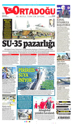 Ortadogugazetesi.com - 22.12.2019 Manşeti