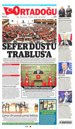 Ortadogugazetesi.com - 03.01.2020 Manşeti