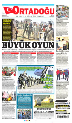 Ortadogugazetesi.com - 05.01.2020 Manşeti