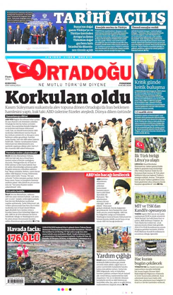 Ortadogugazetesi.com - 09.01.2020 Manşeti