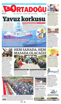 Ortadogugazetesi.com - 21.01.2020 Manşeti