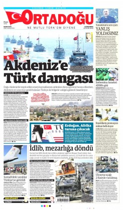 Ortadogugazetesi.com - 22.01.2020 Manşeti
