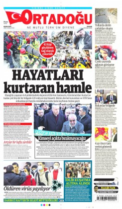 Ortadogugazetesi.com - 26.01.2020 Manşeti