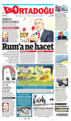 Ortadogugazetesi.com - 09.02.2020 Manşeti