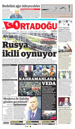 Ortadogugazetesi.com - 12.02.2020 Manşeti