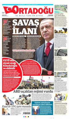 Ortadogugazetesi.com - 13.02.2020 Manşeti