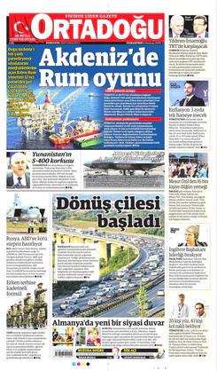 Ortadogugazetesi.com - 08.06.2019 Manşeti