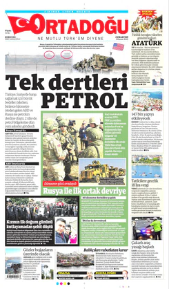 Ortadogugazetesi.com - 02.11.2019 Manşeti
