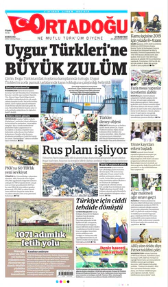 Ortadogugazetesi.com - 24.08.2019 Manşeti