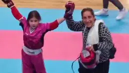 8 yaşındaki Nebahat Eda, Türkiye’yi ringde salladı