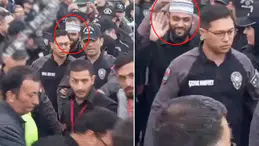 Celal Karatüre'nin onlarca polis tarafından korunduğu görüntü tartışma yarattı