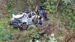 Ordu’da otomobil uçuruma düştü: Baba ve kızı hayatını kaybetti