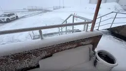 Ardahan’ın yüksek kesimlerine mayıs ayında kar yağdı