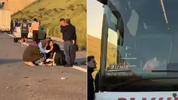 Yolcu otobüsünde can pazarı! Muavin kopan kapıdan aşağı uçtu