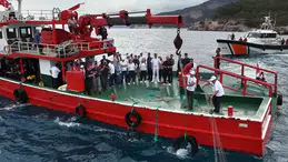 Antalya’da deniz temizliği çalışması: 500 metrelik hayalet ağ çıkarıldı