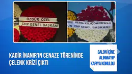 Kadir İnanır'ın cenaze töreninde çelenk tartışması