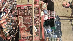Aydın'da markete giren çocuklar 100 bin liralık ürün çaldı