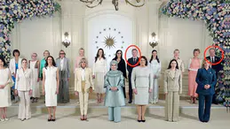 Çankaya Köşkü'ndeki lider eşleri buluşmasına "First Gentleman"lar damga vurdu