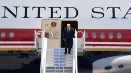 Donald Trump'ı taşıyan uçak Ankara'ya indi: 17 yıl sonra bir ilk
