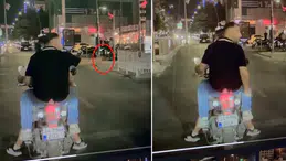 Küçükçekmece'de motosikletli şahıs silahını vatandaşlara doğrulttu