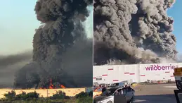 Rusya'nın e-ticaret devi vuruldu! Çok sayıda ölü var, büyük yangın çıktı