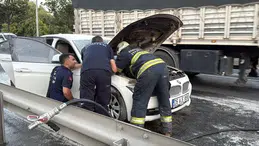 Eskişehir'de servisten çıkan araç dakikalar sonra alev aldı