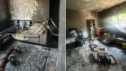 Eski eşinin evini ateşe veren şüpheli gözaltına alındı