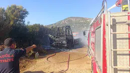 Datça’da kamyonet yandı: 2 şüpheli tutuklandı
