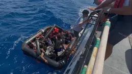 Fethiye açıklarında sürüklenen teknedeki 6 kişi ekipler tarafından kurtarıldı