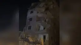 Küçükçekmece’de yıkımı süren bina çöktü: 2 kişi yaralandı