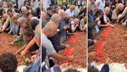 Bursa Gastronomi Festivali’ndeki görüntüler sosyal medyayı ikiye böldü