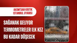 AKOM'dan İstanbul için sağanak uyarısı: Sıcaklık 20 derecenin altına düşecek